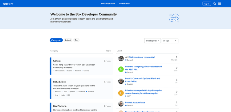 Box Developer Forum