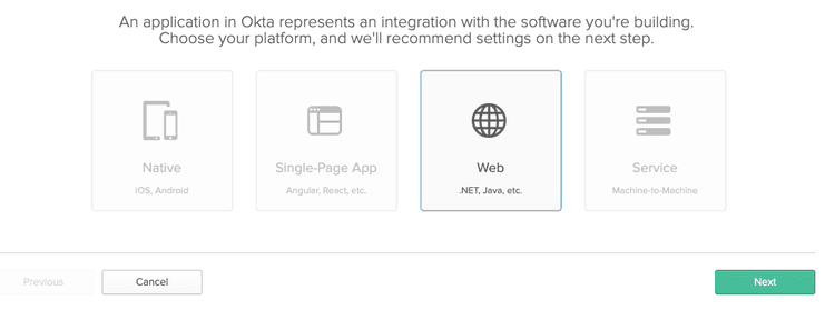 Okta App Types